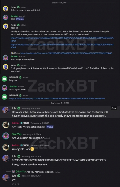 
			ZachXBT обнаружил пять выводящих украденную у Bitget криптовалюту посредников		